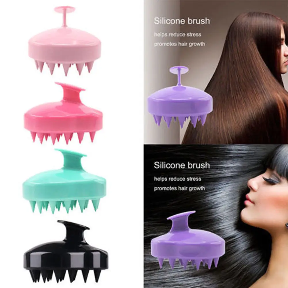 

Deluxe Hair Shampoo Brush Scalp Clean Massage Massager Comb Salon Head Care Sets Kits Braiders Combs