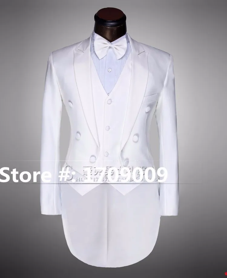 Для мужчин S белый костюм для свадьбы Костюмы для Для мужчин смокинг белый черный смокинг костюмы для выпускного одежда для вечеринки