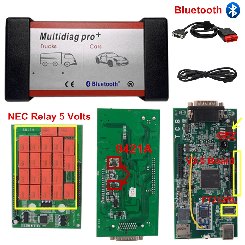 Лучшая цена, новинка, SW Multidiag Pro Bluetooth TCS. R3/. R0, бесплатный брелок, инструмент для диагностики 5 В для автомобилей/багажников