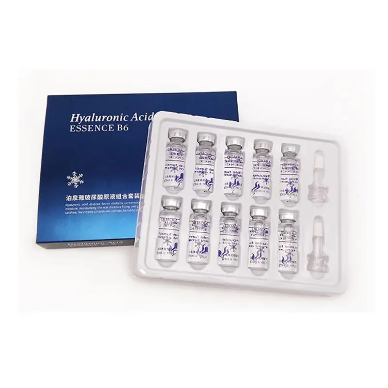 

10pcs/lot Moisturizing Vitamins Hyaluronic Acid Serum Facial Skin Care Anti Wrinkle Anti Aging Collagen Essence Liquid