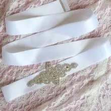 Роскошный свадебный пояс серебристого цвета со стразами для невесты пояс для свадебного платья Пояс со стразами цвета слоновой кости свадебные украшения реальные фотографии