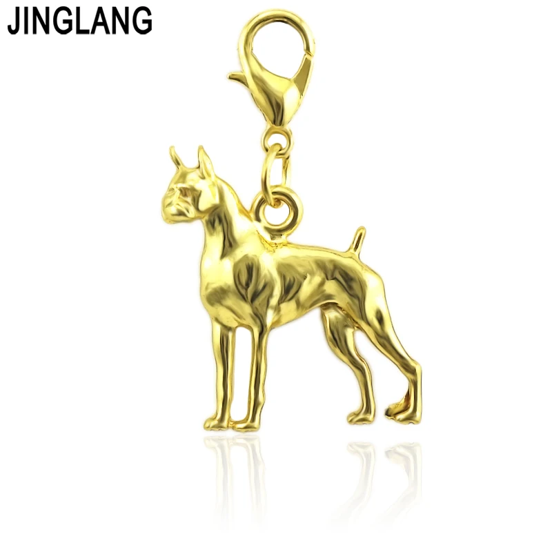 JINGLANG DIY Fashion jewelry Dog Charms for Bag Pet Dog Pendant Charms