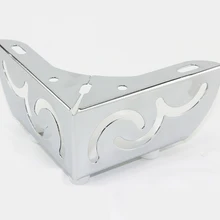 Упаковка из 4 шт.) Цветочный стиль хромированная мебель подставка ножки Железный французский шкаф стол диван кровать ноги H = 55 мм