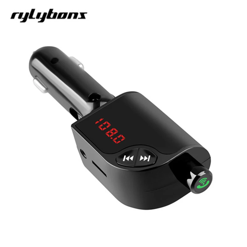 Беспроводной FM трансмиттер rylyхорос Bluetooth автомобильный комплект громкой связи