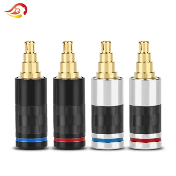 

QYFANG Beryllium Copper Earphone DIY Pin For IE40 Pro Solder Cable Wire Connector Audio Jack Carbon Fiber HiFi Headphone Plug