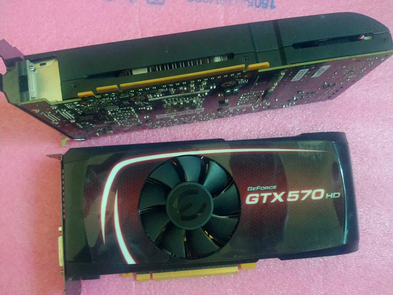 Used original for  EVGA GTX570 high-end gaming graphics card DDR5 1G 320BIT 