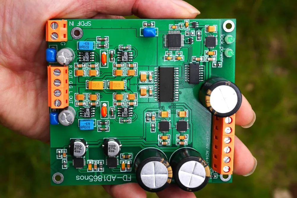 AD1865 декодер плата r2r декодирование nos режим ak4118 поддержка DAC 24bit 192K PCM1704 готовая