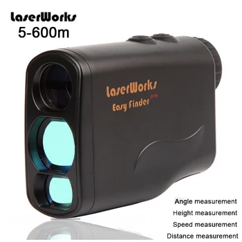 

600m Golf Laser Range Finder Monocular Telescope 6x21 Outdoor Multifunction Distance Speed Angle Height Measuring Rangefinder