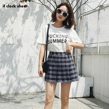 Harajuku юбка с высокой талией, новая сексуальная серая мини юбка, Корейская клетчатая юбка, Женская юбка на молнии для школьницы, faldas, плиссированная клетчатая юбка, femme