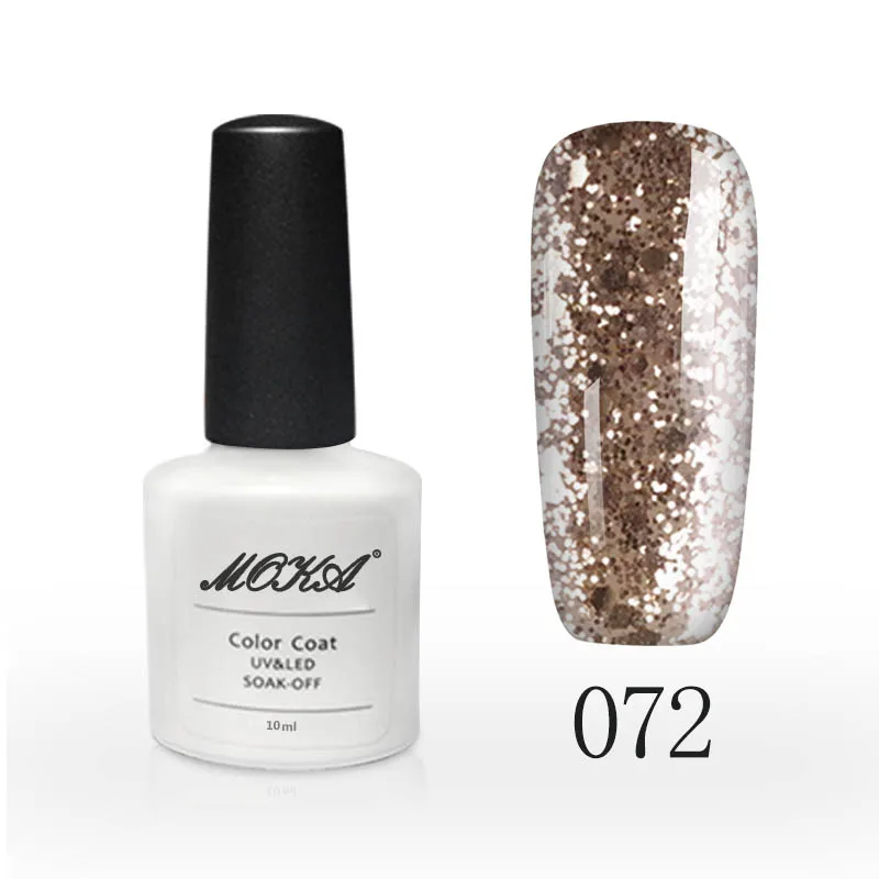 N.W Moka 10ML Shiny Gold Glitter Gel Polish DIY Your Nail