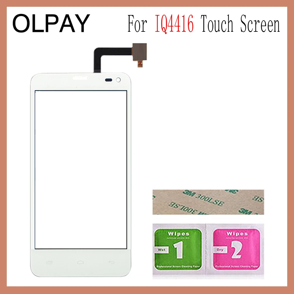 OLPAY 4,5 ''мобильный телефон для Fly IQ4416 IQ 4416 сенсорный экран Стекло Переднее стекло дигитайзер панель объектив сенсор гибкий кабель инструменты