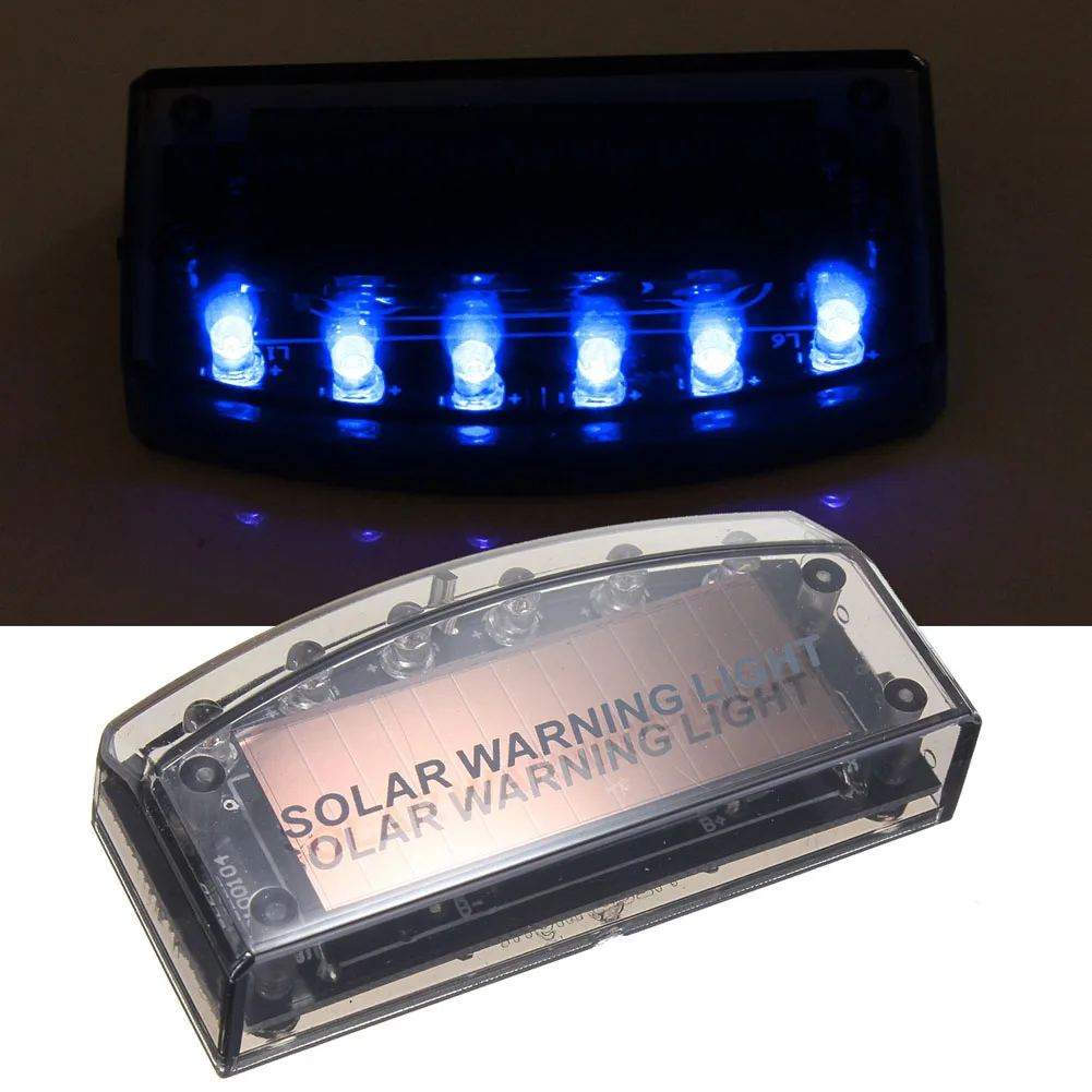 

Newest Car Auto LED Solar Power Light Flash Lamp Durable Alarm Warning Sensor Safe Security CSL2018