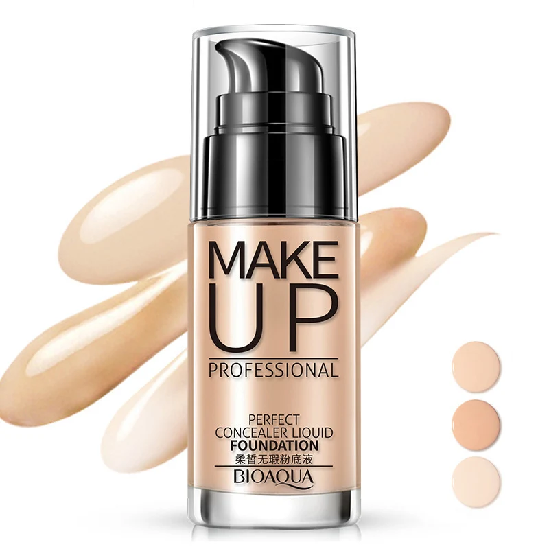 

BIOAQUA Face Base Liquid Foundation Makeup Primer Concealer Waterproof Brighten Whitening Long Lasting BB Cream Cosmetics TSLM2