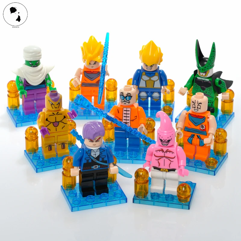 Original 3.5inch 9style figuras Dragon Ball Z Toy Son Goku Vegeta Kuririn Piccolo Cell Buu Action Figure Anime super toys GIFTS