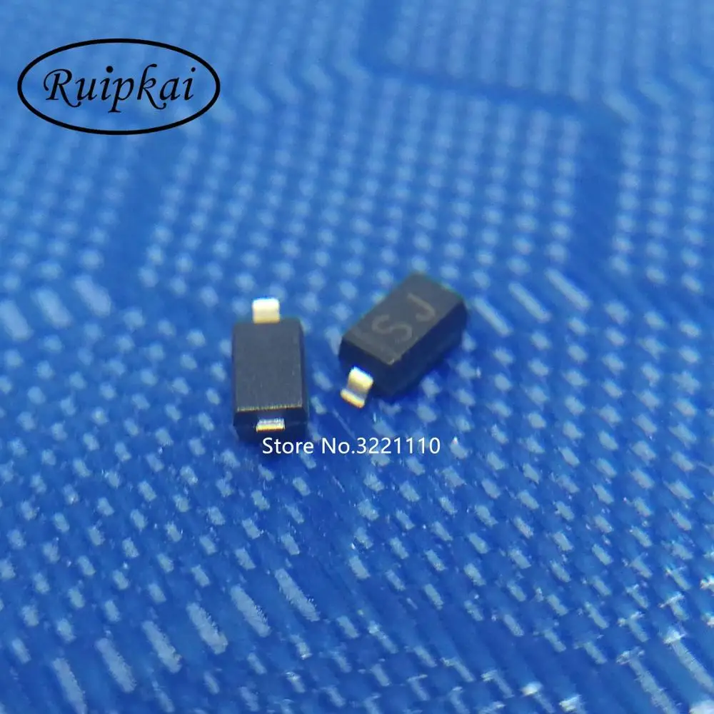 100PCS 1N5817W SS12 SOD-123 Marking: SJ SURFACE MOUNT SCHOTTKY BARRIER RECTIFIER VOLTAGE - 20 Volts CURRENT 1.0 Ampere | Электроника