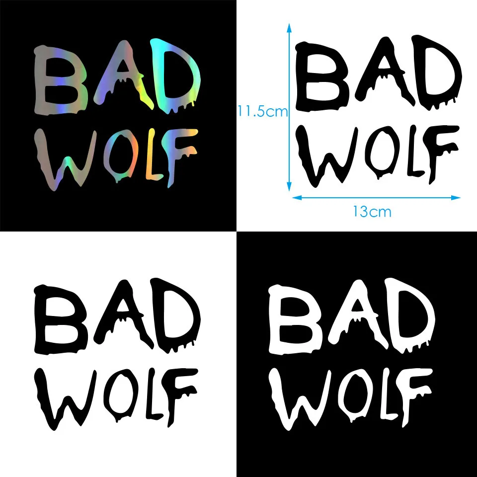 Cunymagos Doctor Who Bad Wolf Fashion Car-Styling Vinyl Stickers Decals Fashion Creative Car Body Window Wall Toilet Stickers 13cm11 (9)