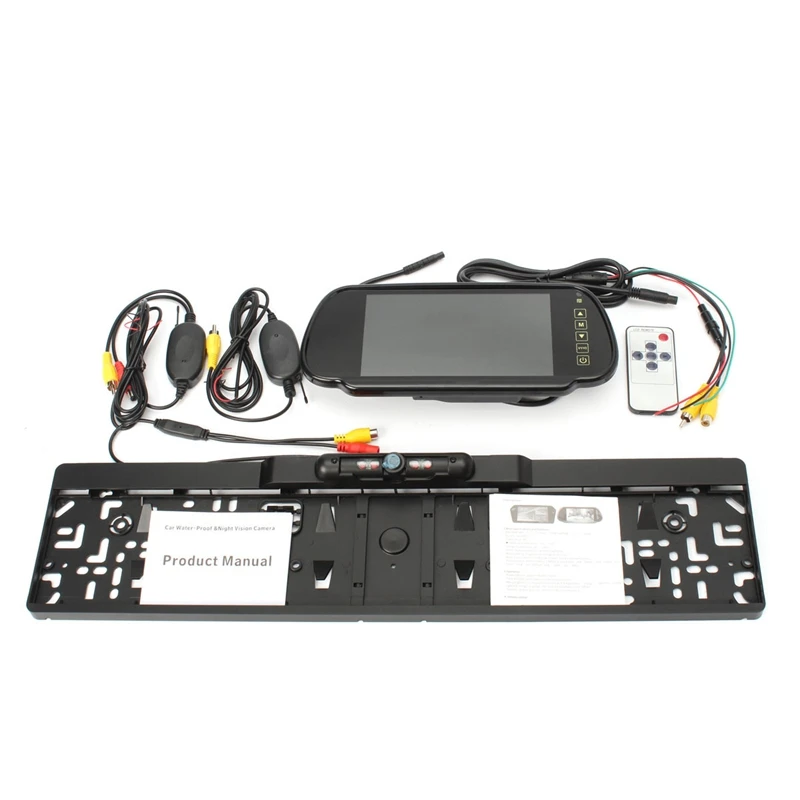 

Hot Sale Wireless 7 Inch TFT LCD Car Rearview Mirror Monitor Screen 170 Degree IR Rear View Reverse Reversing Backup Camera