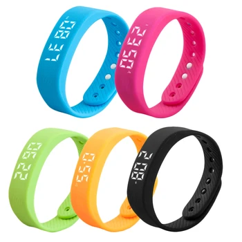 

3D T5 Sports Fitness Bracelet Smart Step Tracker Pedometer Men Woman Workout Wristbands Bodybuilding Smartband