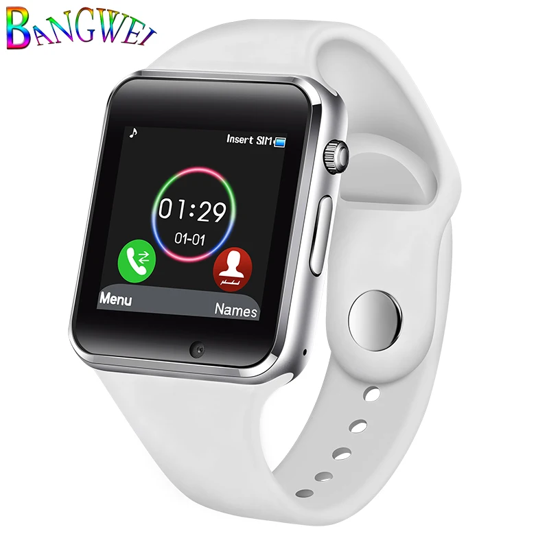BANGWEI Смарт часы для мужчин SIM TF Push Message камера Bluetooth подключение Android телефон Спорт