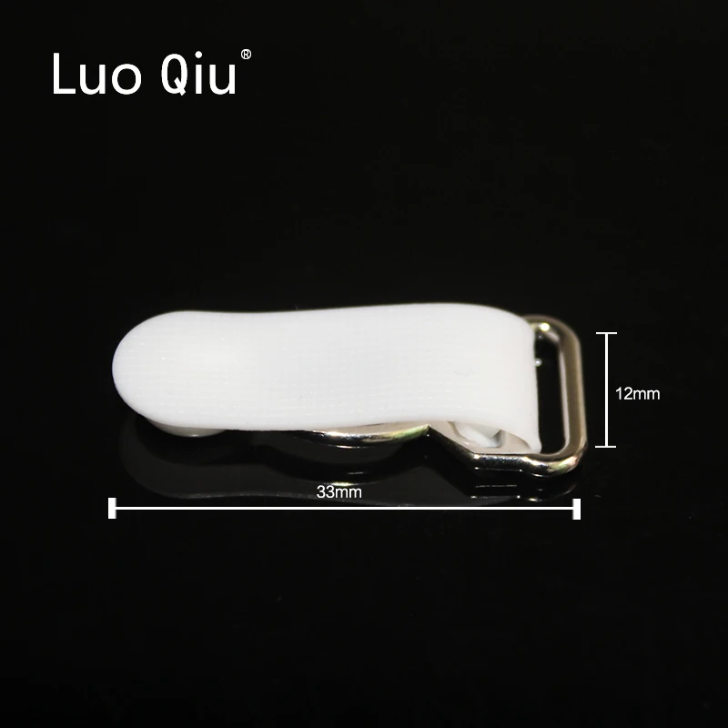 Luo Qiu 30 шт./лот 1 2 см серебристый металл + Белый полипропиленовый зажим для подвязки