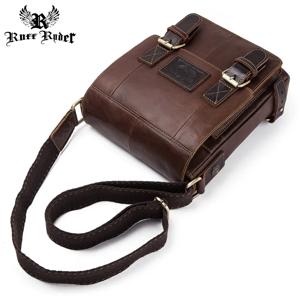 

RUFF RYDER 100% Cowhide Leather Shoulder Bags Men High Quality Crossbody Shoulder Bag Hot Sale Travel Leisure Bags For Men