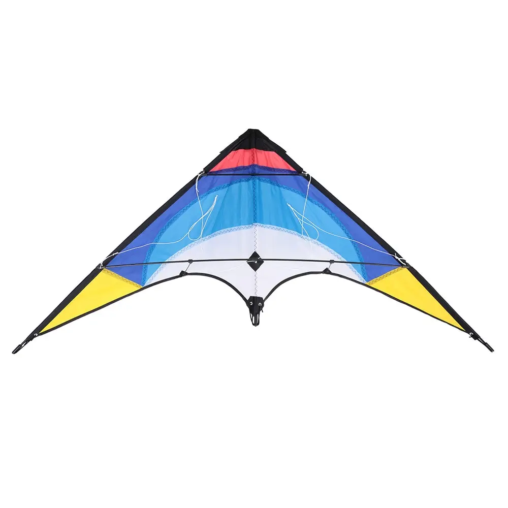 1,3 м цветной Delta-shaped воздушный змей двойной линии трюк воздушный змей быстро собирающийся начинающих лучший Летающий Спорт на открытом воздухе