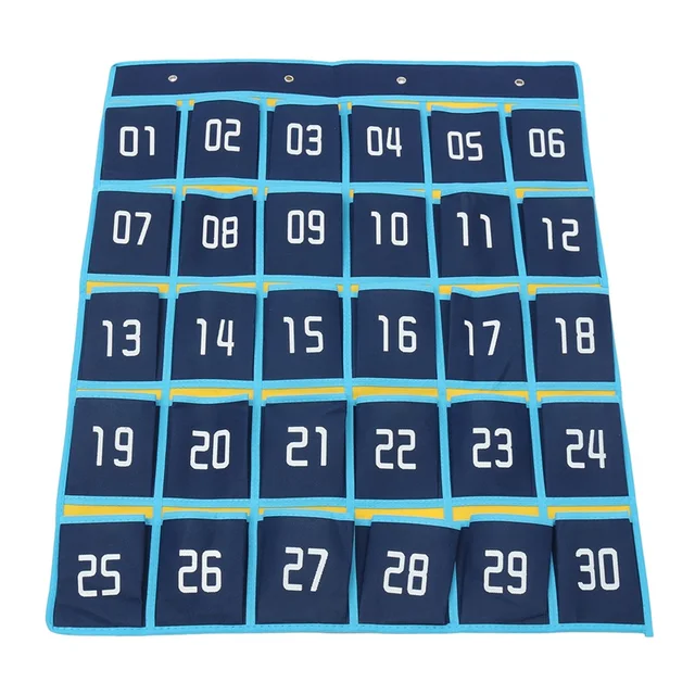 portable numbered classroom cell phones hanging pockets organizer
