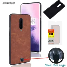New Fitted Case for OnePlus 7 Pro Capa Vintage Sheep Leather Cloth Case For OnePlus7 Phone Cover One Plus 6T Retro Luxury Cases