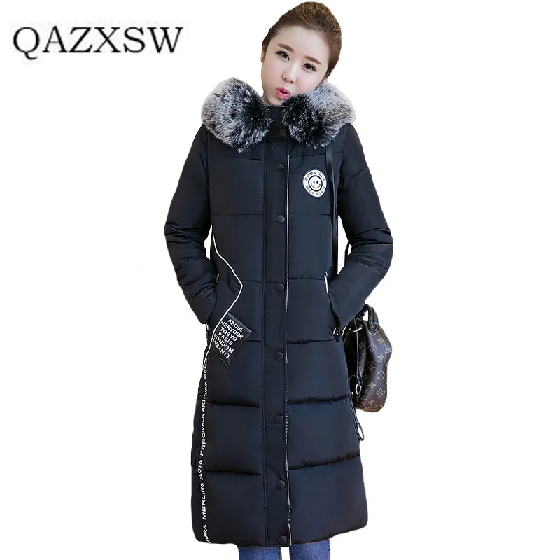 

2016 Winter Coat Women Parka Fashion Ladies Solid Hooded Coats Long Thick Warm Down Cotton Jacket Women Jackets And Coats QYX023