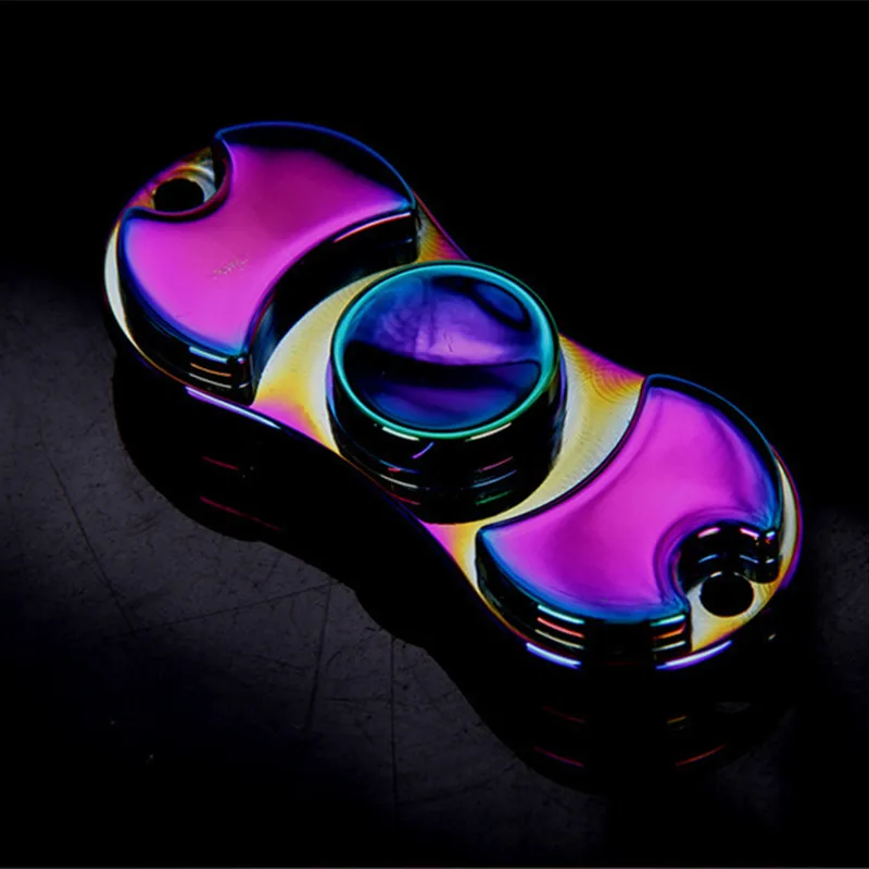 New Exquisitely Gift Iron Box Packaged Muti color Fidget Spinner Metal Hand Spinner Cool Stress Wheel