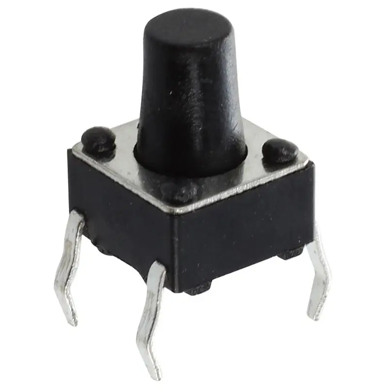 

25pcs 6x6x8mm Round Pushbutton 4 Pins SMD SMT Momentary Tactile Switch