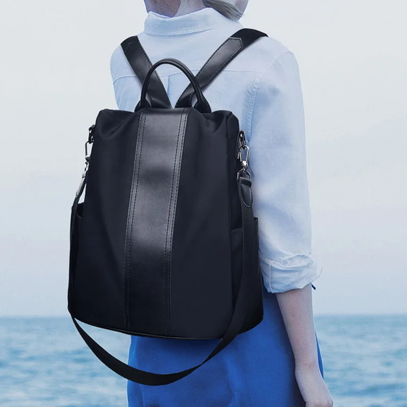 

WENYUJH Fashion Quality Leather Anti-thief Women Backpack Large Capacity Hair Ball School Bag For Teenager Girl Male Travel Bags