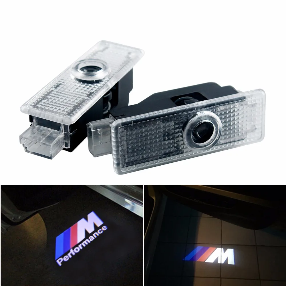 2pcs led Car Door light For BMW E90 E60 F30 F10 F15 E63 E64 E65