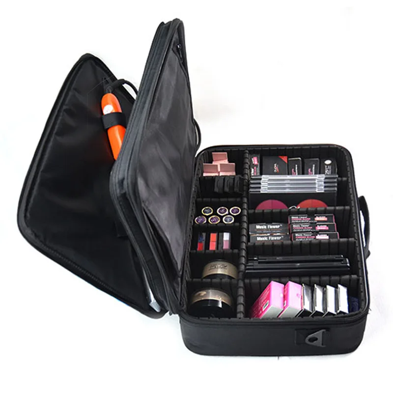 New Fashion Cosmetic Bag Travel Makeup Organizer Cosmetics Pouch Bag High Quality Make Up Bag Professional Cosmetic Makeup Case