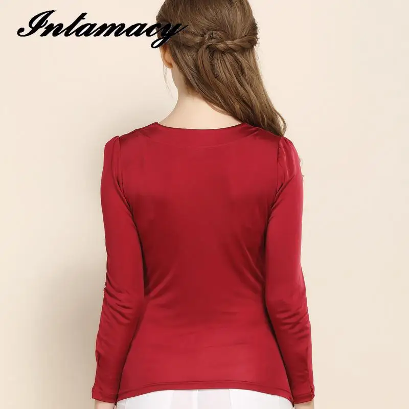 Silk Knitted Cross V Collar Pleated Jacket Long
