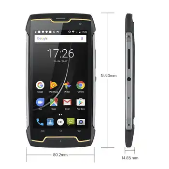 Cubot KingKong IP68 Rugged Phones 4400mAh Big Battery Waterproof Smartphone 3G Dual-SIM Android 7.0 2GB+16GB Compass+GPS MT6580
