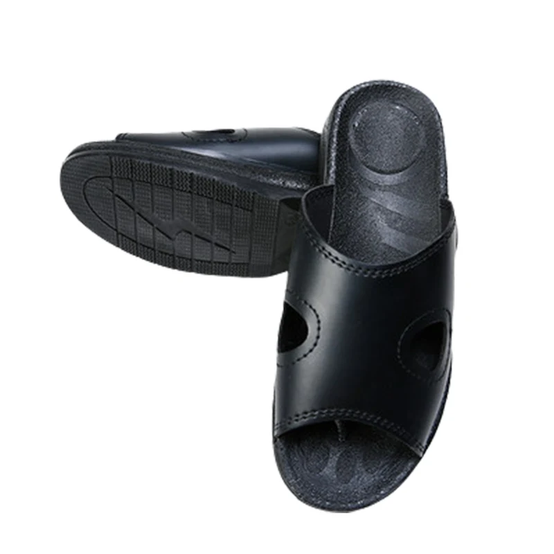 Abeso Safty обувь Для мужчин антистатические Slip-on дышащий прочный PU тапочки Для женщин для супер легкий Туфли без каблуков стопы летние A8615