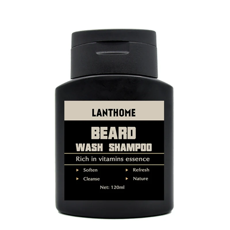 LANTHOME Vitamin Wash Shampoo Hair Beard Care Men's Gift Beard Assistance Machine Moisturiser Deep Cleansing Beard 1PCS