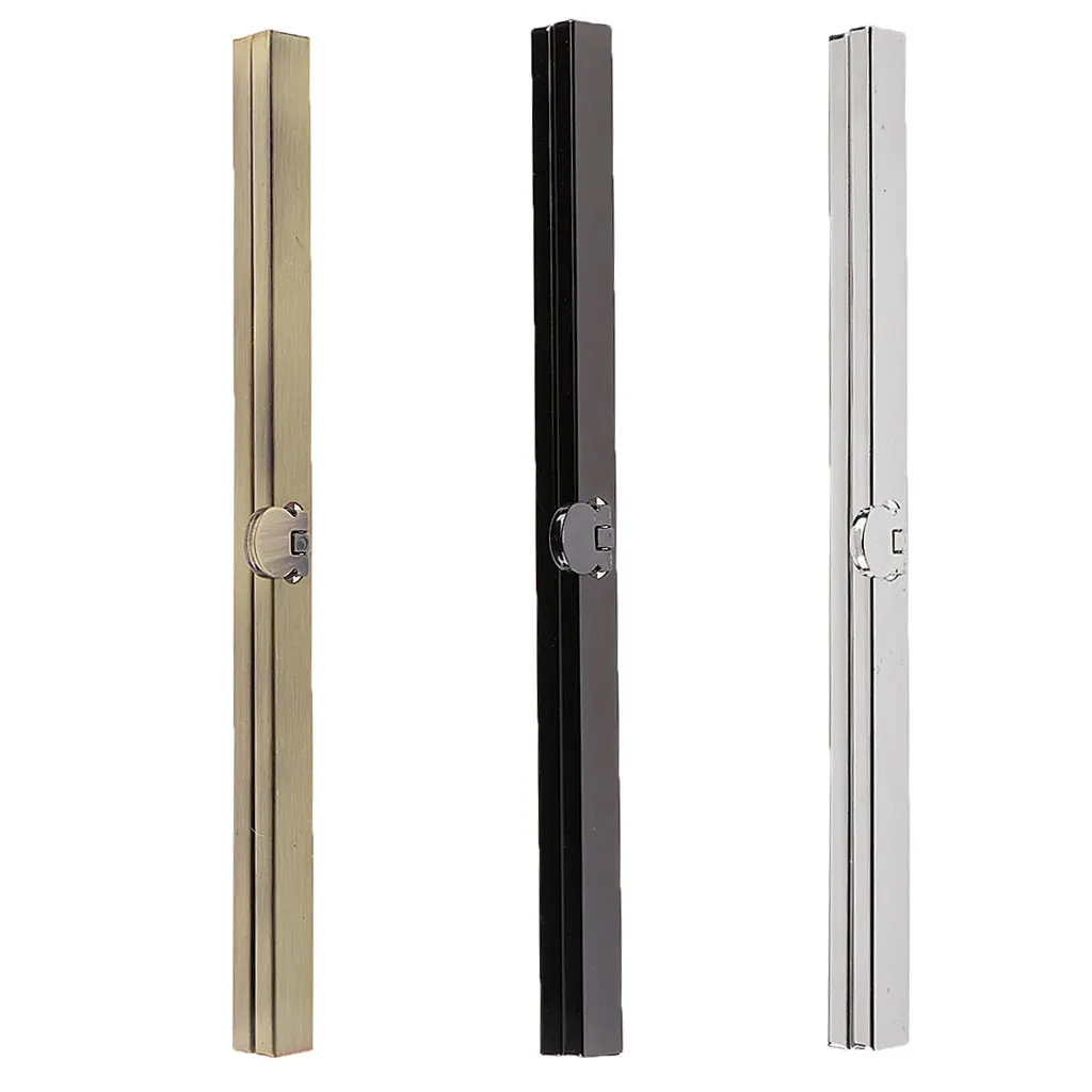 15 Sets Purse Wallet Frame Bar Edge Strip Clasp 19cm Metal Openable Edge Replacements