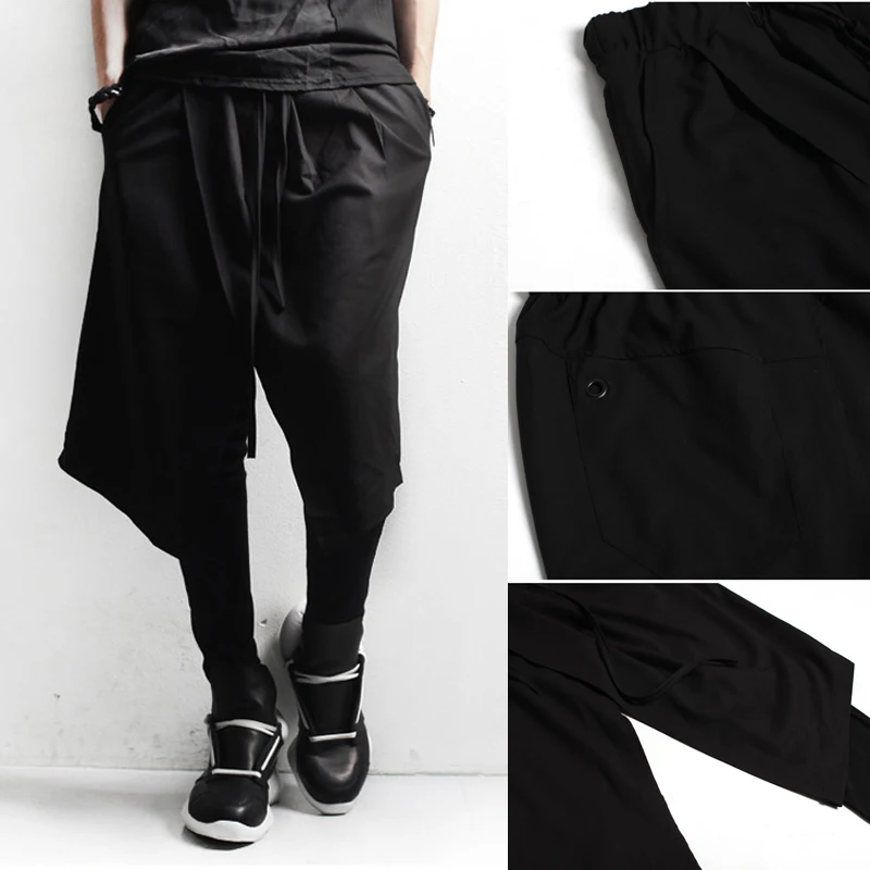 Pants Men Personalized Costume Gothic Men's Culottes Boot Cut Jeans Clothes 2020 Pantalon Homme Trousers Skirt | Мужская одежда