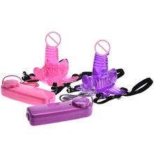 G Spot Stimulate Vibrator Butterfly Dildo Butt Plug Masturbate Vibration Clip Penis Bondage Adults Sex Toys For Women Men Couple