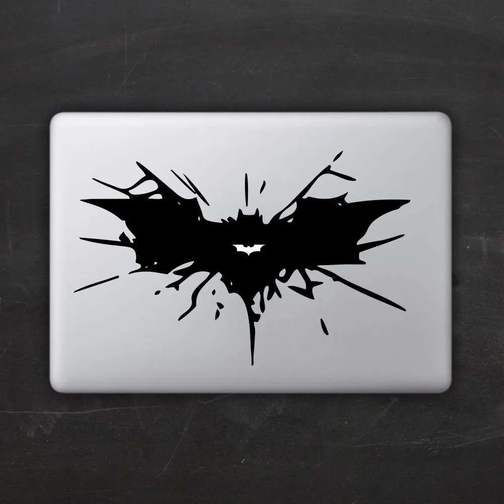 

Cracked Batman Vinyl Logo Laptop Decal for Apple MacBook 11" 12" 13 15 Air Pro Retina Mac Skin Adesivo Pegatina Notebook Sticker