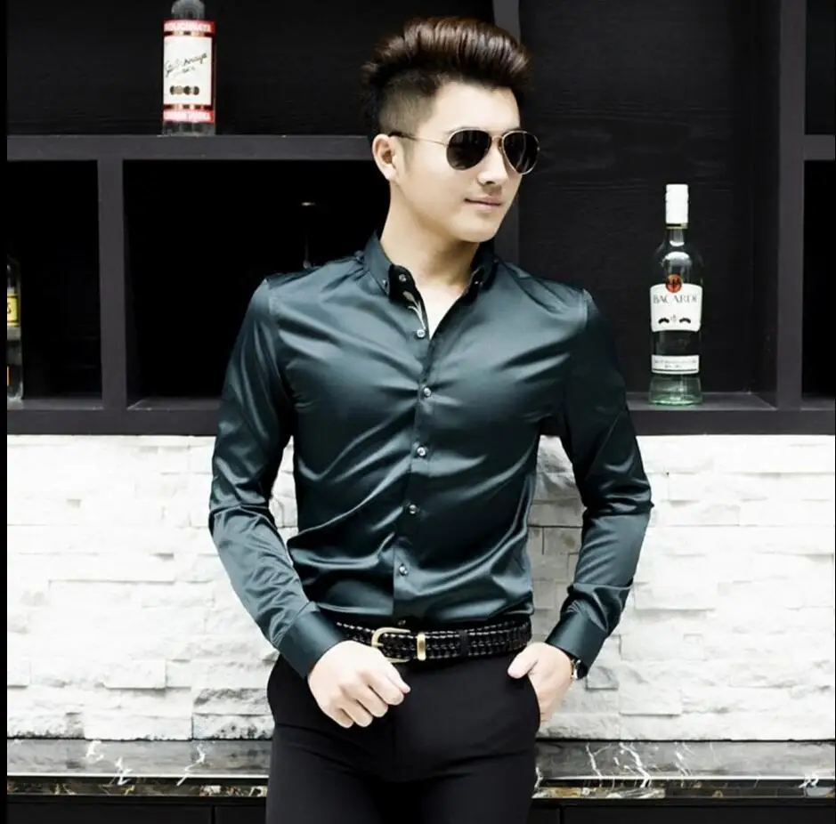 M 4xl w koreańskim stylu na lato nowe męskie gładkie 2016 Letnie Nowe Męskie Koszule Moda Markowe Ubrania Męskie