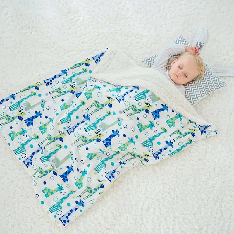 Baby Blankets Winter Warm Newborn Baby Swaddles Thick Infant Bedding