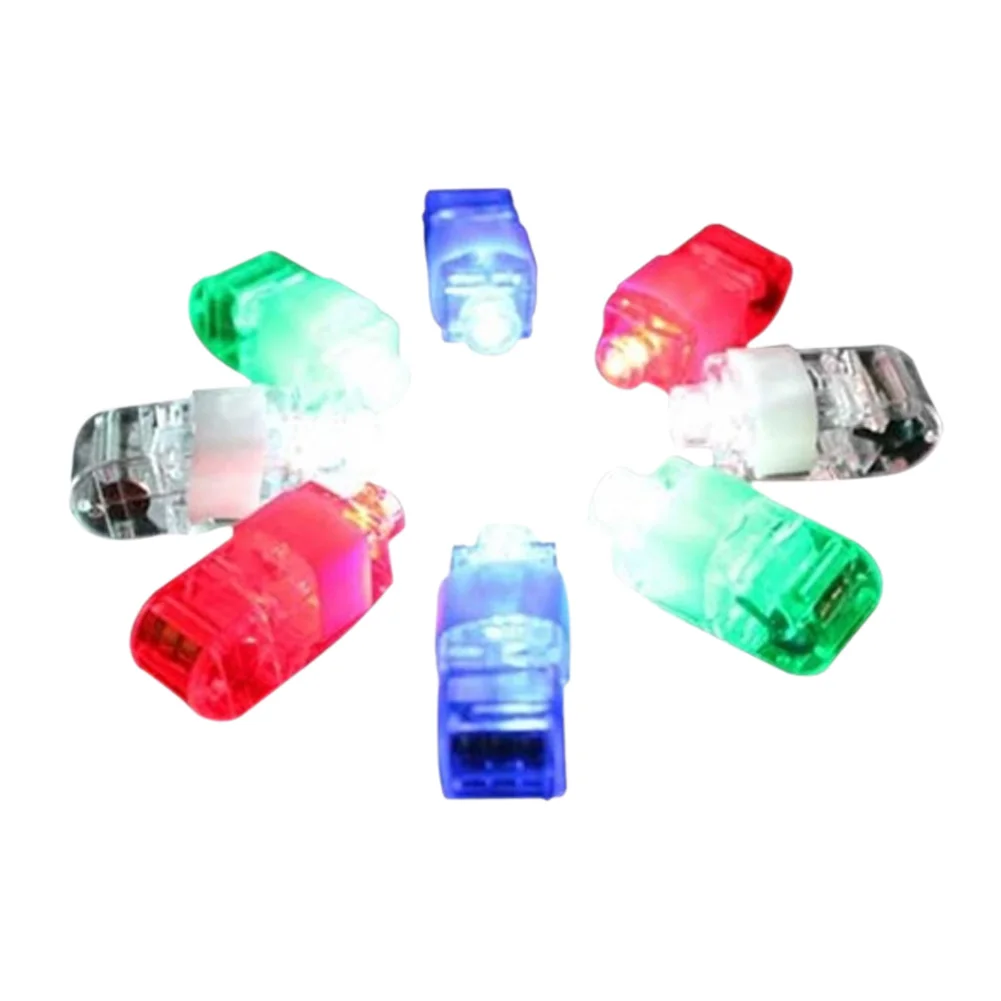 

8 Color LED Laser Finger Ring Lights Beam Torch Party M09