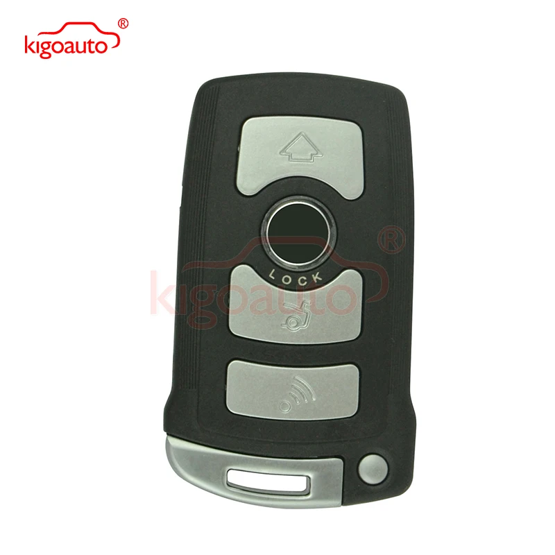 LX 8766 S Smart key 4 button 868Mhz With 2032 battery for BMW 7series car key CAS1 kigoauto remtekey smart remote control fob 315lp for bmw 7 series e65 e66 with chip id46 pcf7945 cas1 hu92 uncut 4 button lx 8766 s