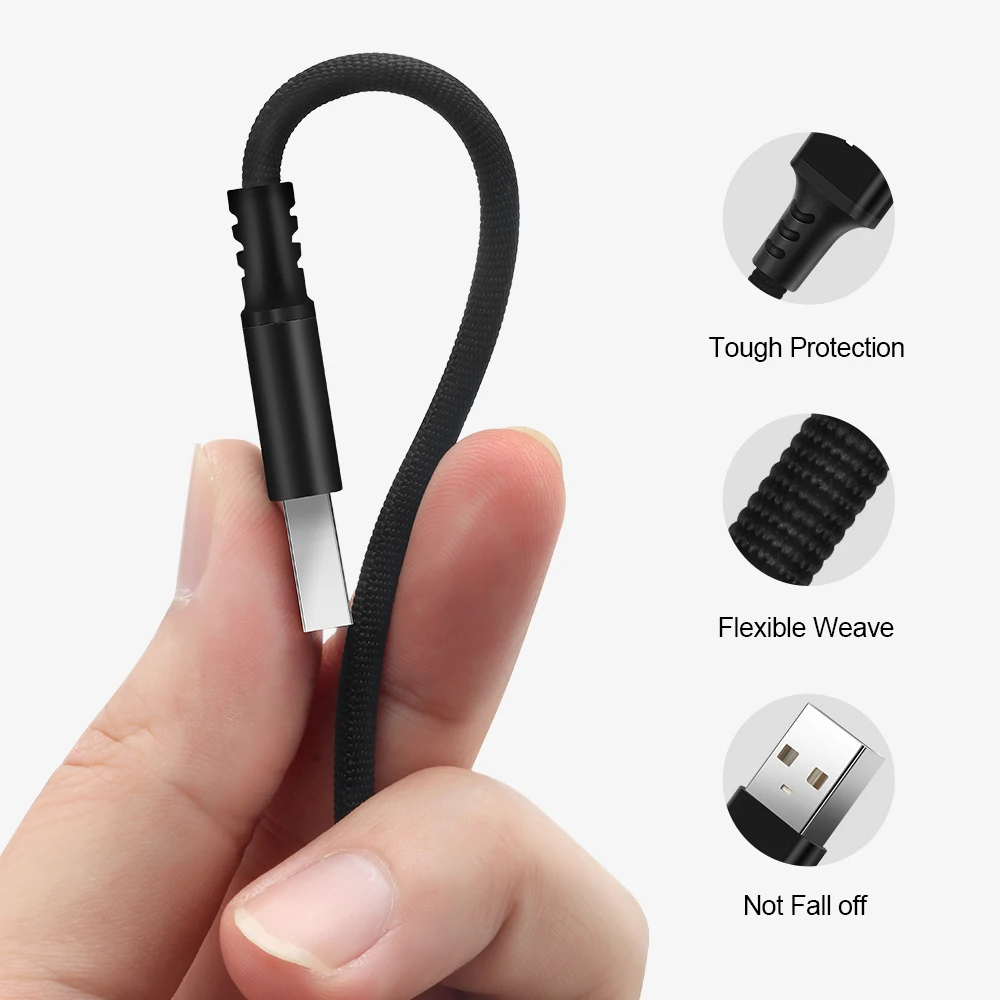 Rocketek USB نوع C كابل مايكرو USB-C الهاتف المحمول سريع شحن نوع-C لسامسونج غالاكسي S9 S8 زائد xiaomi redmi note 5 7