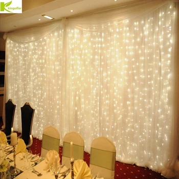 

4.5Mx3M 300leds icicle led curtain string fairy lights 300 bulb Xmas Christmas Wedding home garden party garland decoration