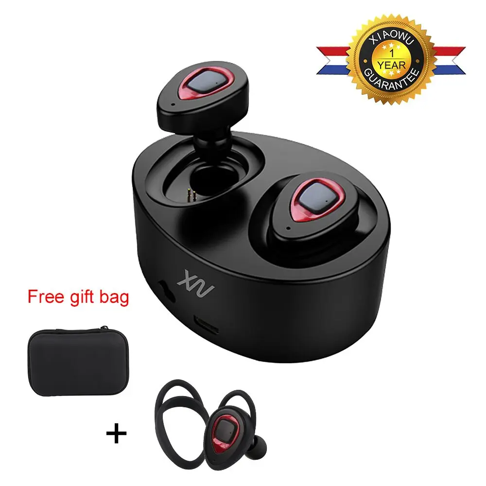 

Sago K2 Wireless mini earphone k5 Bluetooth Headset Stereo With Mic and 450mAh Charging Box for Iphone smart phone