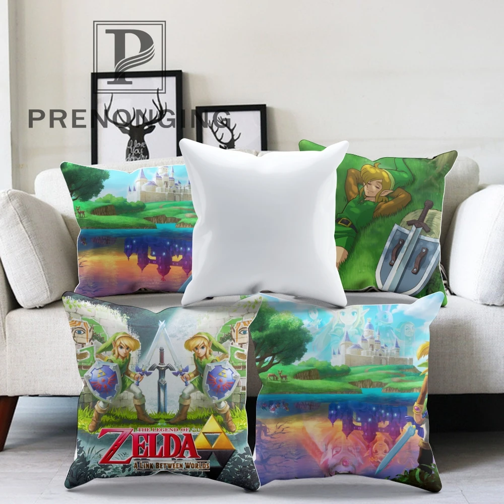 Custom Pillowcase Legend of Zelda Ocarina Square Zipper Pillow Cover Print Your Pictures(one side)180117#53